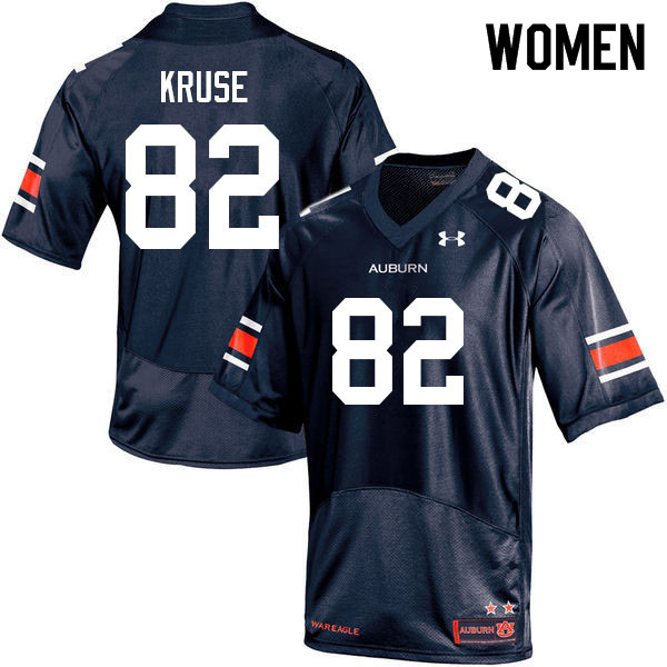 Women's Auburn Tigers #82 Jake Kruse Navy 2022 College Stitched Football Jersey